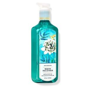 NWT Bath & Body Works White Tea & Sage Gentle Gel Hand Soap 8 fl. oz.